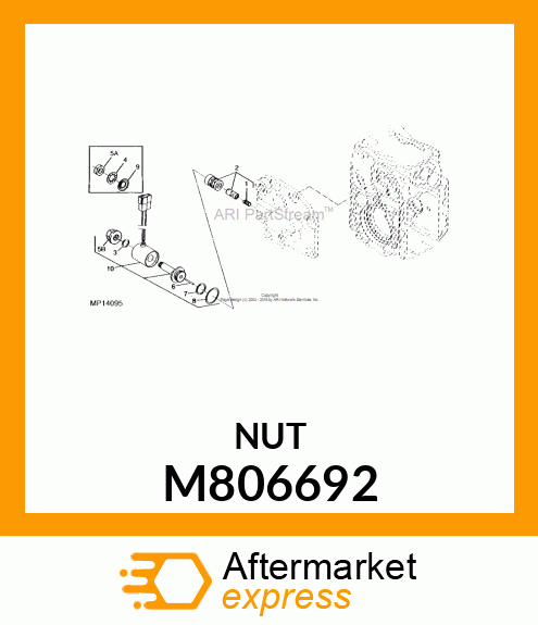 NUT, NUT, PLASTIC M806692