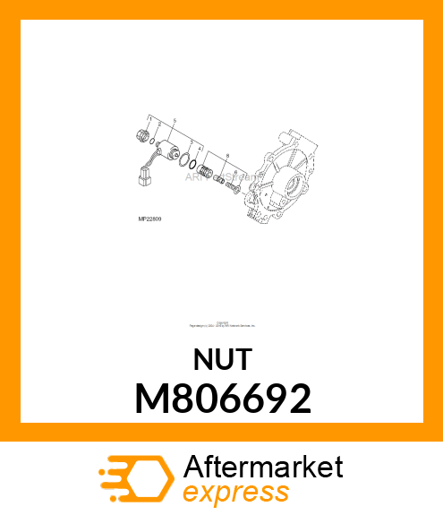 NUT, NUT, PLASTIC M806692