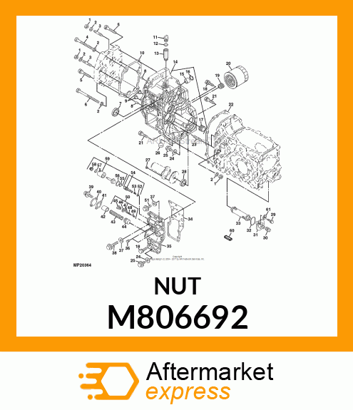 NUT, NUT, PLASTIC M806692