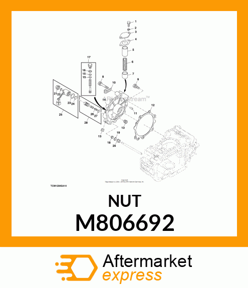 NUT, NUT, PLASTIC M806692