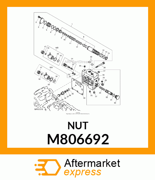 NUT, NUT, PLASTIC M806692