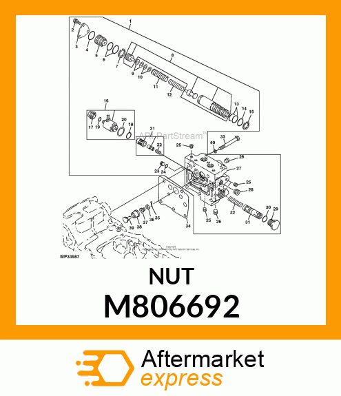 NUT, NUT, PLASTIC M806692