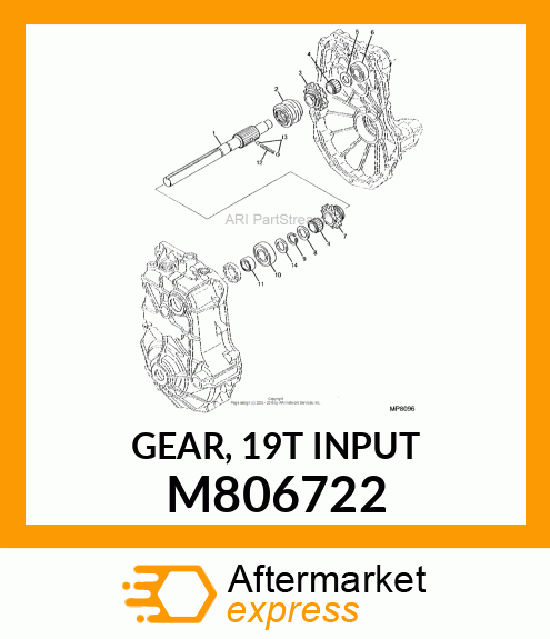 GEAR, 19T INPUT M806722