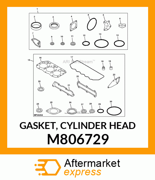 GASKET, CYLINDER HEAD M806729