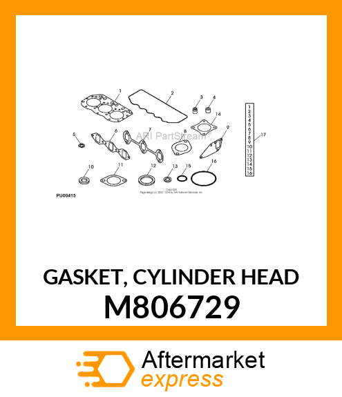 GASKET, CYLINDER HEAD M806729