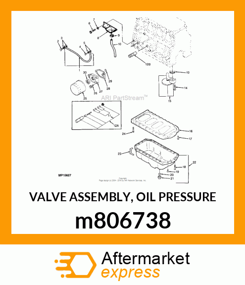 VALVE ASSEMBLY, OIL PRESSURE m806738