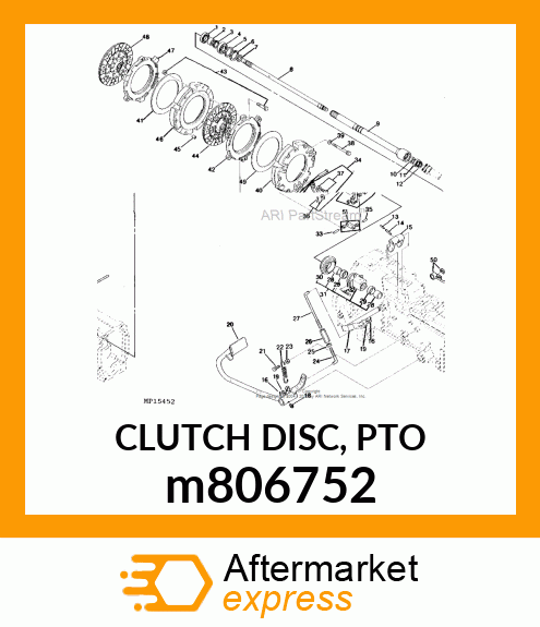 CLUTCH DISC, PTO m806752