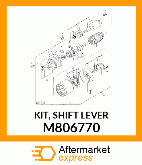 KIT, SHIFT LEVER M806770