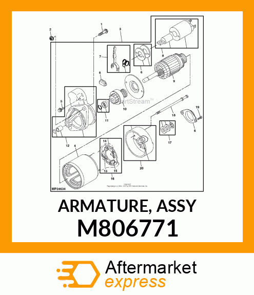 ARMATURE, ASSY M806771