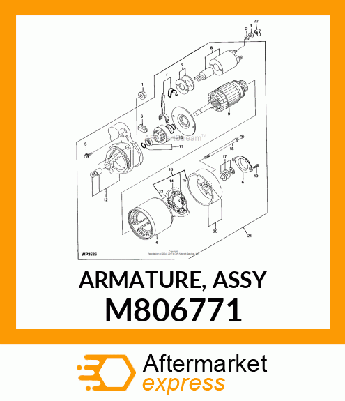 ARMATURE, ASSY M806771