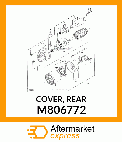 COVER, REAR M806772