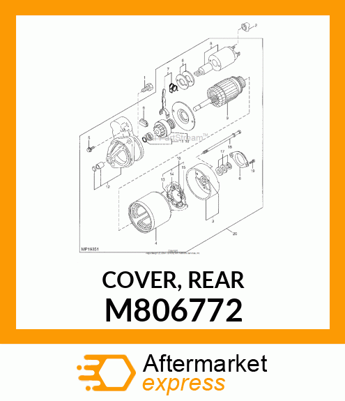 COVER, REAR M806772