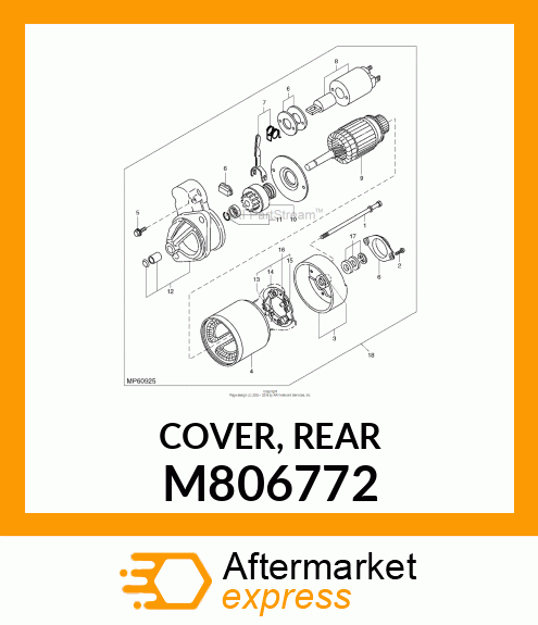 COVER, REAR M806772