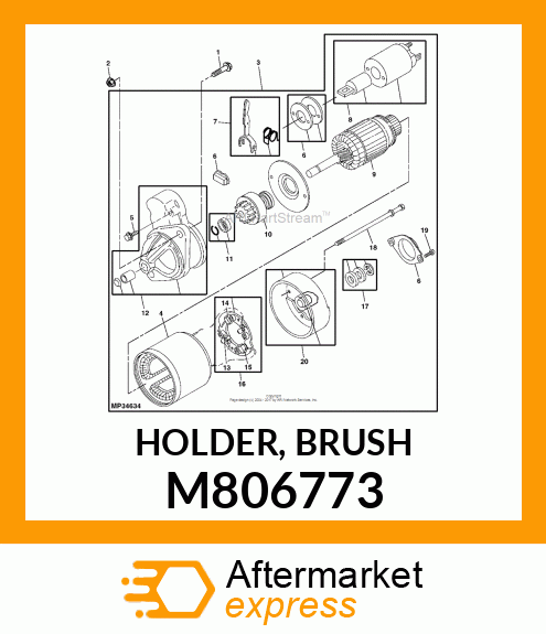 HOLDER, BRUSH M806773