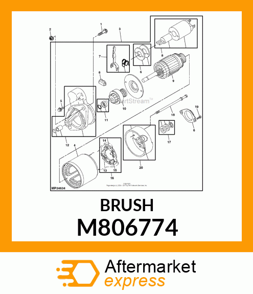 BRUSH M806774