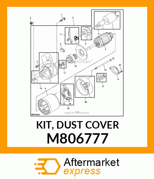 KIT, DUST COVER M806777