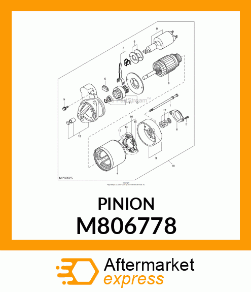 PINION ASSY M806778