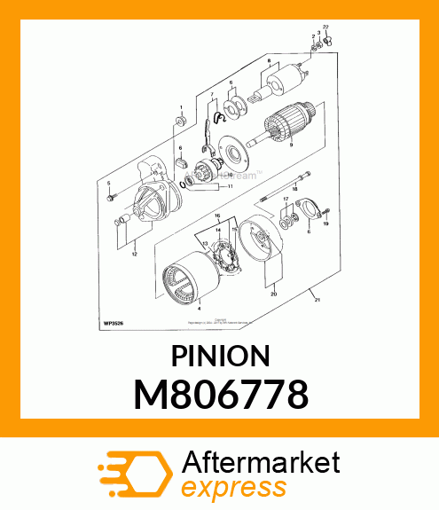 PINION ASSY M806778