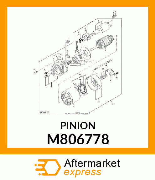 PINION ASSY M806778