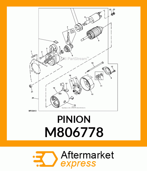 PINION ASSY M806778