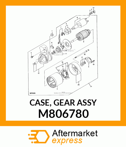 CASE, GEAR ASSY M806780