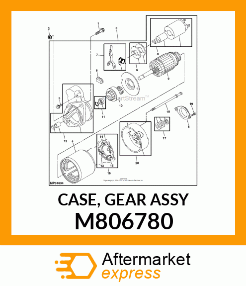 CASE, GEAR ASSY M806780