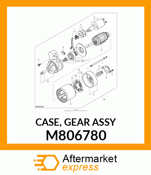 CASE, GEAR ASSY M806780