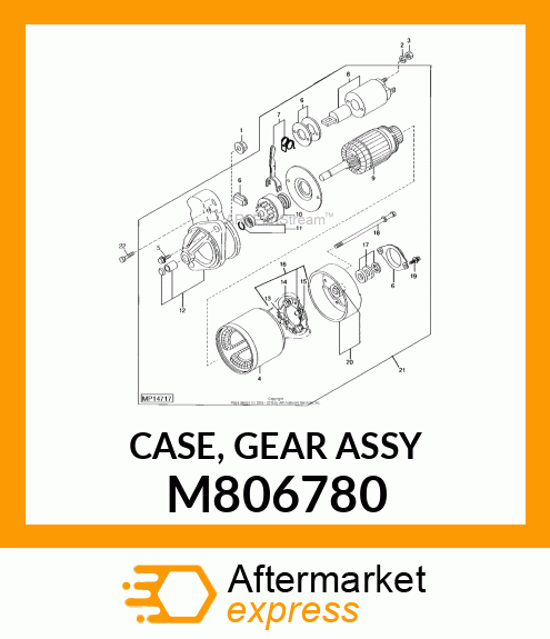 CASE, GEAR ASSY M806780