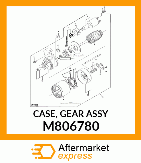 CASE, GEAR ASSY M806780