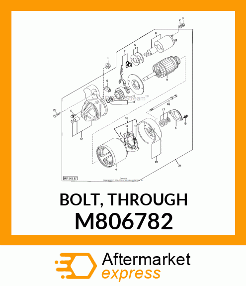 BOLT, THROUGH M806782