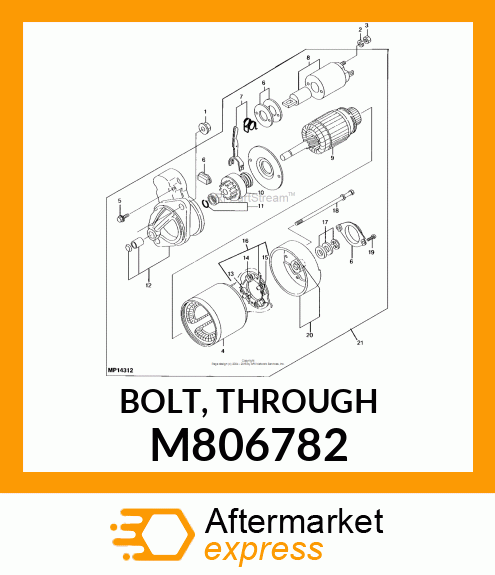 BOLT, THROUGH M806782