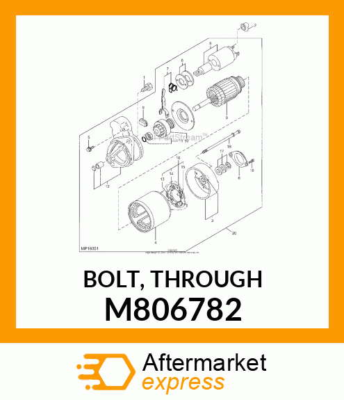 BOLT, THROUGH M806782