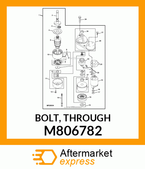 BOLT, THROUGH M806782