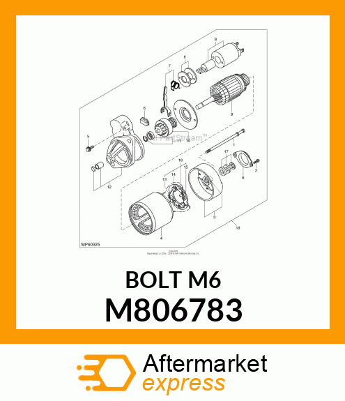 BOLT M6 M806783