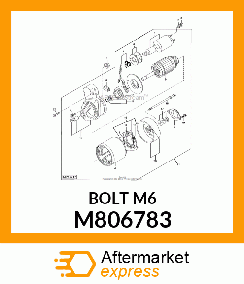 BOLT M6 M806783