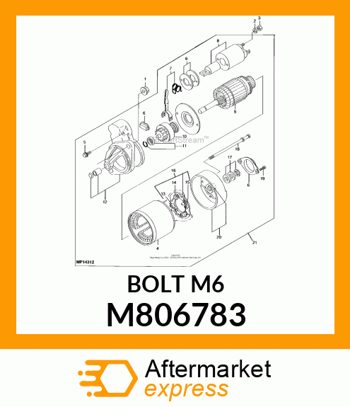 BOLT M6 M806783