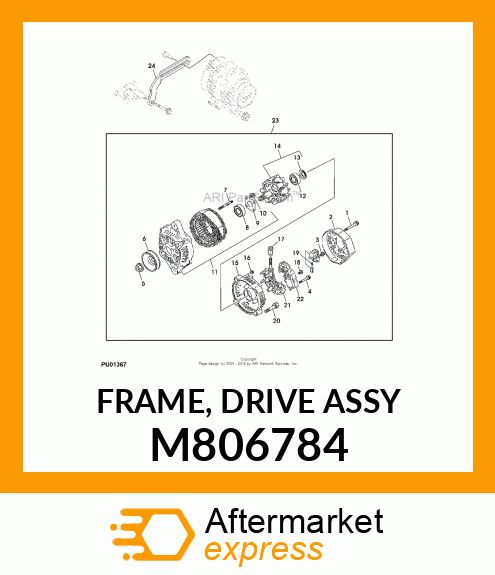 FRAME, FRAME, DRIVE ASSY M806784