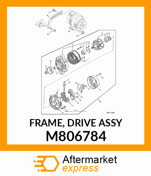 FRAME, FRAME, DRIVE ASSY M806784