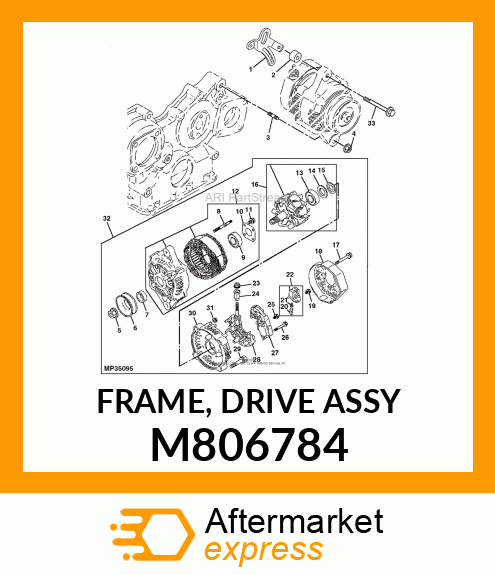 FRAME, FRAME, DRIVE ASSY M806784