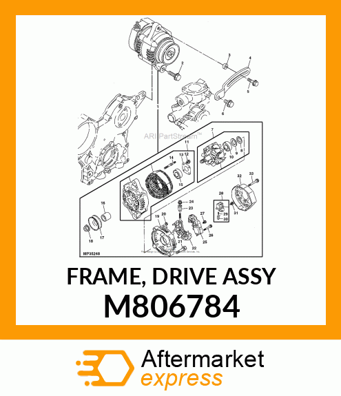 FRAME, FRAME, DRIVE ASSY M806784