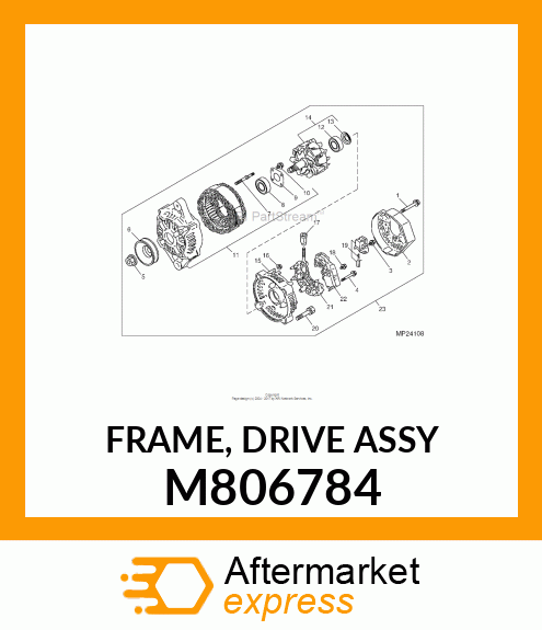 FRAME, FRAME, DRIVE ASSY M806784