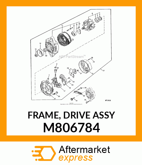 FRAME, FRAME, DRIVE ASSY M806784