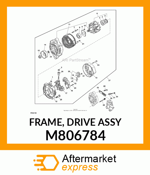 FRAME, FRAME, DRIVE ASSY M806784