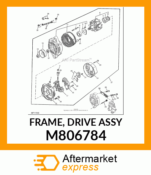 FRAME, FRAME, DRIVE ASSY M806784