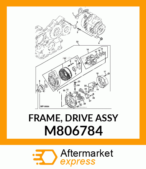 FRAME, FRAME, DRIVE ASSY M806784