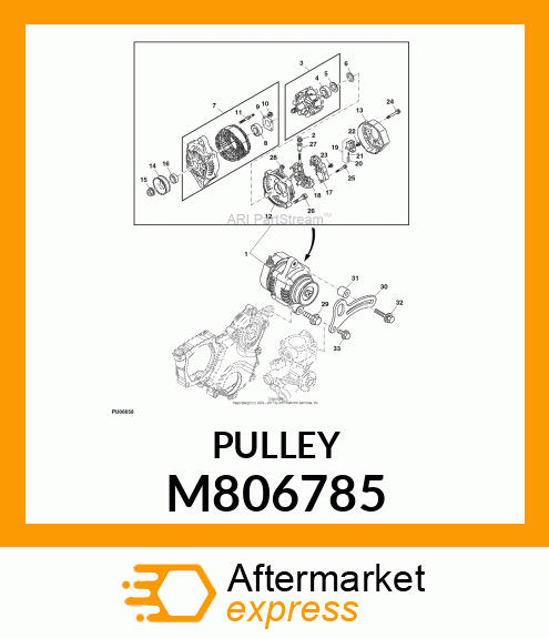 PULLEY, PULLEY M806785