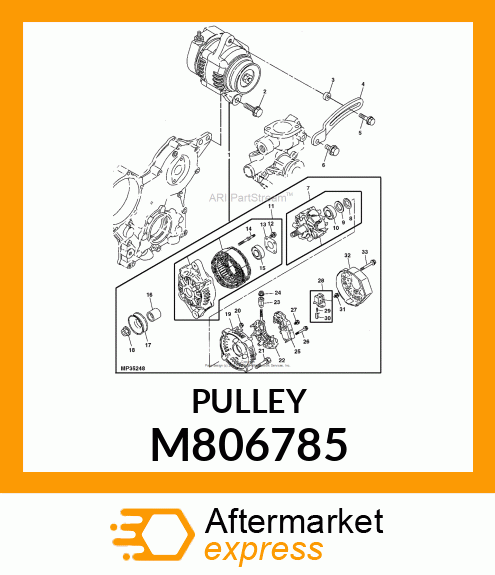 PULLEY, PULLEY M806785