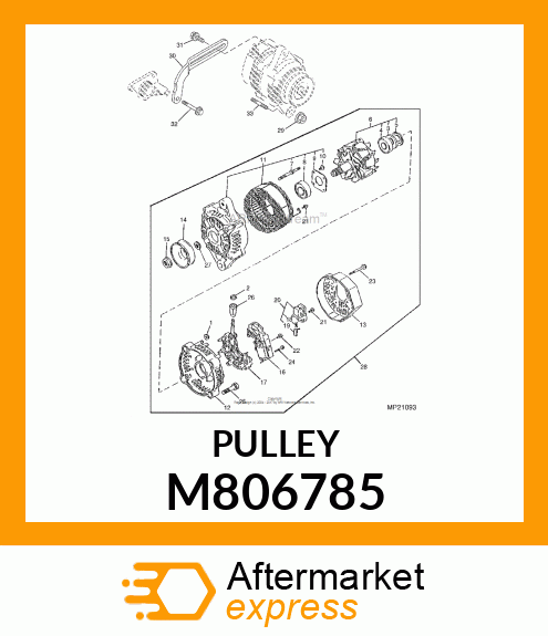 PULLEY, PULLEY M806785