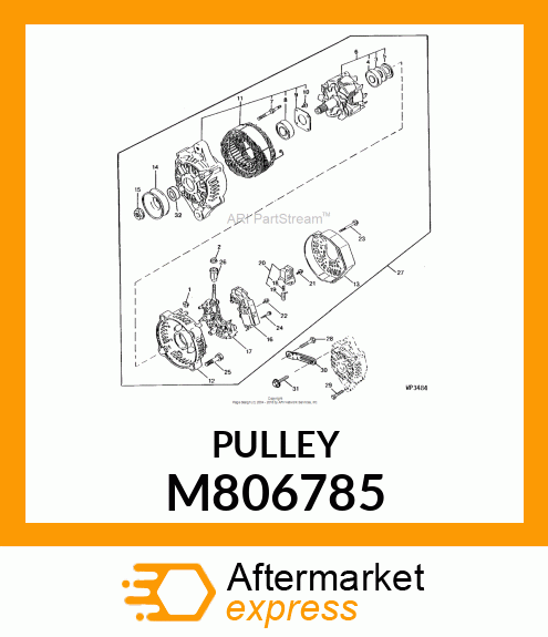 PULLEY, PULLEY M806785