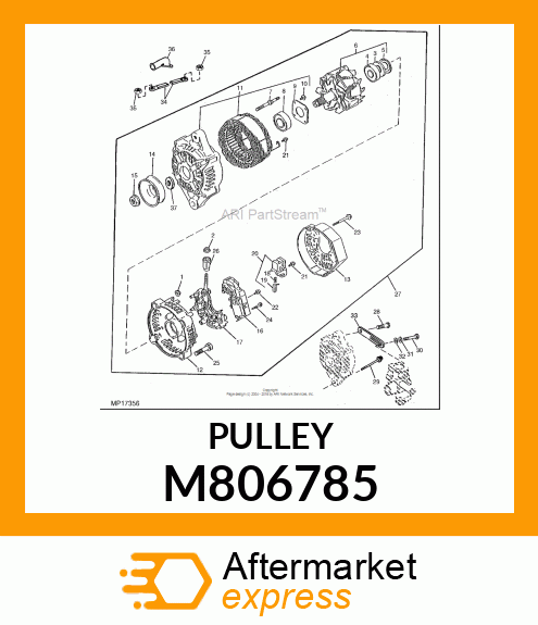 PULLEY, PULLEY M806785